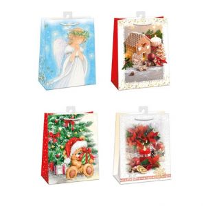 ARGUS Dárková papírová taška (29 x 38 cm) mix 12 ks 08830006h