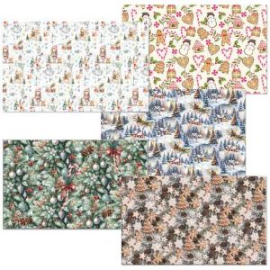 ARGUS Balící papír STANDARD vánoční motiv arch 100x70 MIX box 80 rolí 09210012