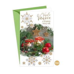 ARGUS Vánoční přání s kapsou na peníze 11-6554c