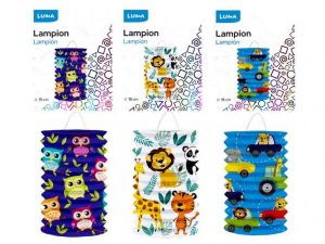 Lampion 15cm válec dětský mix