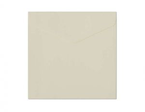Ozdobné obálky - 16x16cm, 120 g/m2, světle krémové, 10 ks