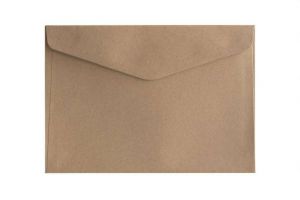 Ozdobné obálky Kraft - C5, 150 g/m2, tmavě béžové, 10 ks