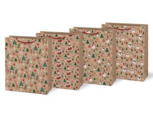 Taška MFP vánoční L LUX KRAFT mix V12(260x320x138)