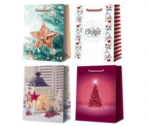 Taška vánoční 18 x 23 x 10cm 310 mix