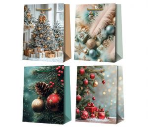 Taška vánoční 26 x 32 x 13,5cm 509 mix