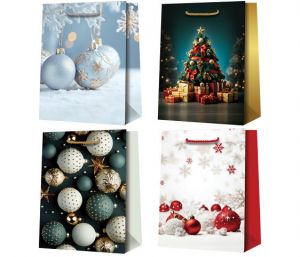Taška vánoční 33 x 45,5 x 10cm 410 mix