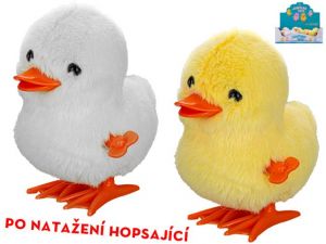Kačenka plyšová 9cm po natažení skákající 2barvy