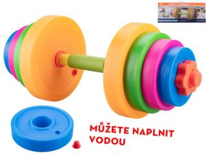 Činka pro děti 46cm + závaží plnitelné vodou 8ks v krabičce