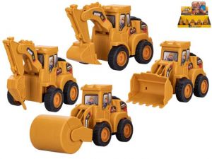 Vozidla stavební 12-15cm po stlačení jezdící 4druhy