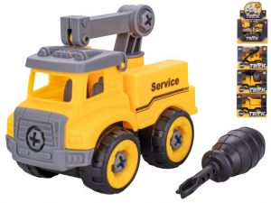 Auto stavební šroubovací 11cm volný chod 4druhy v krabičce