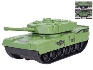 Vozidla vojenská zelená 13-14cm na setrvačník 3druhy v krabičce