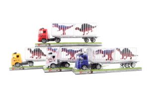 Přepravní auto s dinosaurem