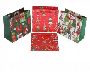 Dárková taška vánoční 15x15x7cm