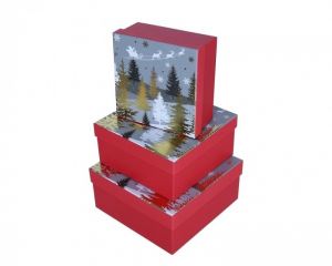 Dárkové krabice vánoční sada 3 ks<br /><br />