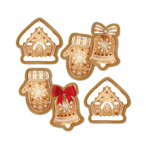 ALBI Dárková visačka 6 ks - Perníčky