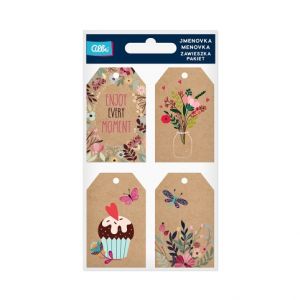 ALBI Dárková visačka 12 ks - Květiny