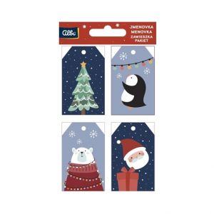 ALBI Dárková visačka 12 ks - Roztomilé Vánoce pro kluka