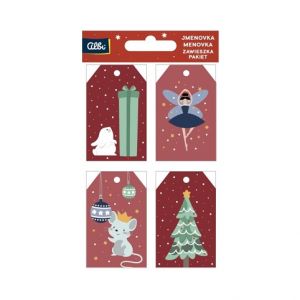 ALBI Dárková visačka 12 ks - Roztomilé Vánoce pro holčičku