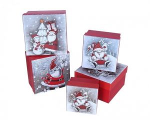 Dárková krabička velká– motiv Santa Claus