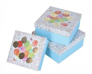 Dárková krabička balónky střední