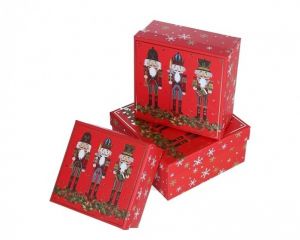 Dárková krabička Vánoční louskáče malá