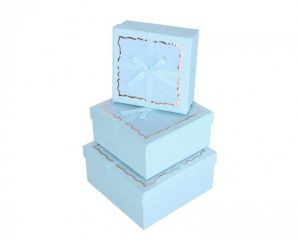 Dárková krabička Modrá elegance velká