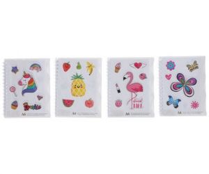 Notes spirála linkovaný 11,5x14,5cm, 50 stran - MIX