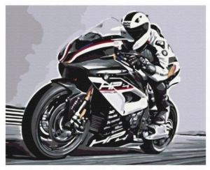 Diamantové malování 40x30cm, motorka<br /><br />