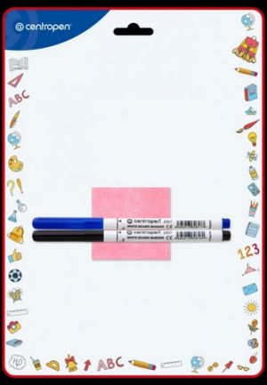 CENTROPEN Stíratelná tabulka A4+2 fixy 7769
