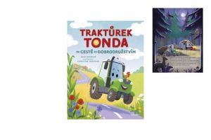 Knížka Traktůrek Tonda na cestě za dobrodružstvím 21,5x27,5cm CZ text