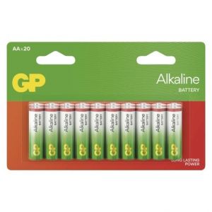 GP Alkalická baterie GP Alkaline AA (LR6), 20 ks