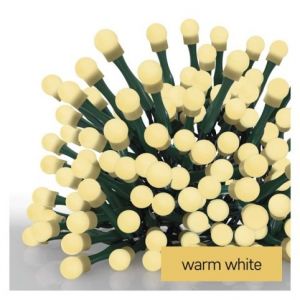 EMOS LED vánoční cherry řetěz – kuličky, 20 m, venkovní i vnitřní, teplá bílá, programy,ča