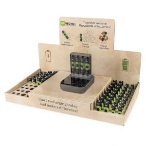 GP Stojan GP ReCyko Standard / 1×nabíječka GP + dock / 16×AA + 16×AAA / 1×USB-A adaptér