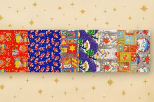 Dárkový metalový foliový vánoční sáček H 23x34cm balení 100ks