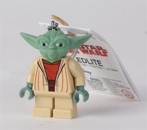 Klíčenka s LED osvětlením "Star Wars Yoda", LEGO LGL-KE11H