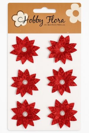 Lepící hvězdičky červené