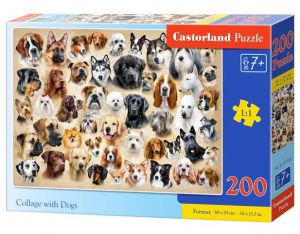 Castorland Puzzle 200 dílků – Koláž se psy
