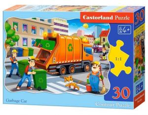 Castorland Puzzle 30 dílků – Popelářské auto