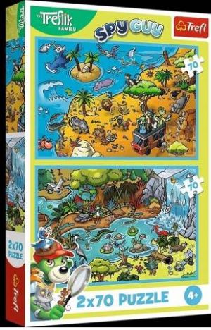 TREFL Puzzle 70 dílků lTrefliki v zemi zvířat