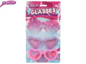 Glamour brýle 3ks na kartě v sáčku