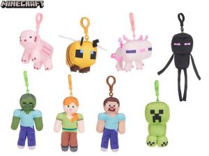 Minecraft přívěsek na klíče plyšový 8druhů 12m+