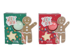 Vánoční dárková sada - vodní bomby do koupele koule + hvězda 20+60g 2barvy v krabičce