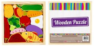 Dřevěná skládačka puzzle Zelenina