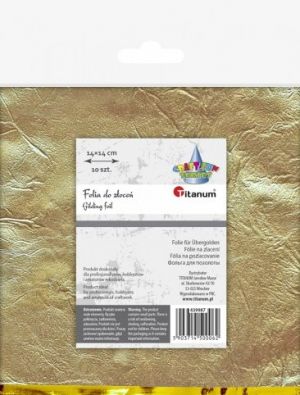 Folie ozdobná zlatá 140x140cm 10ks