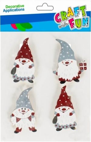 Vánoční kolíčky Mikuláš (4 ks)