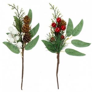 Vánoční dekorativní větvička mix 20 cm