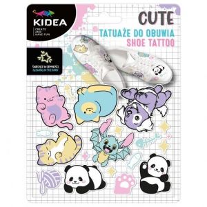 Svítící zažehlovací obtisky na textil a plátěnou obuv Zvířátka Kidea 13,5 × 17,5 cm