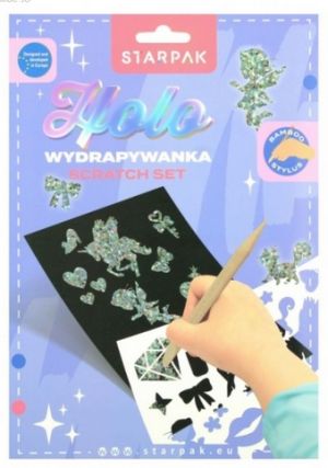 Kreativní sada STARPAK Škrábací obrázky s šablonou