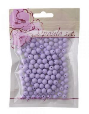 Korálky 8mm levandulové 50 g
