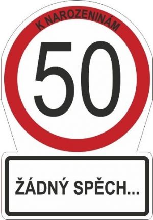 ALBI Přání M - Dopravní značka 50